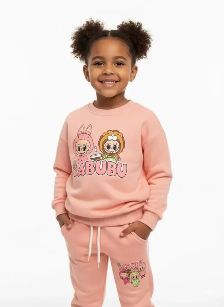 ENSEMBLE PULL ET PANTALON LABUBU ROSE