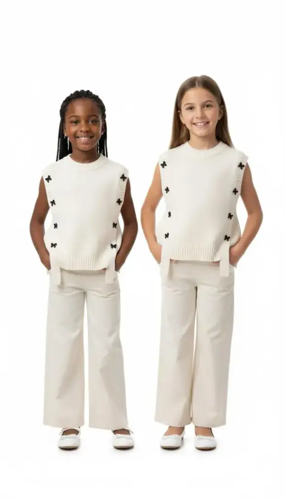 ENSEMBLE BEIGE(GILET ET PATALON ) 