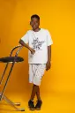 ENSEMBLE TSHIRT ET SHORT GRIS