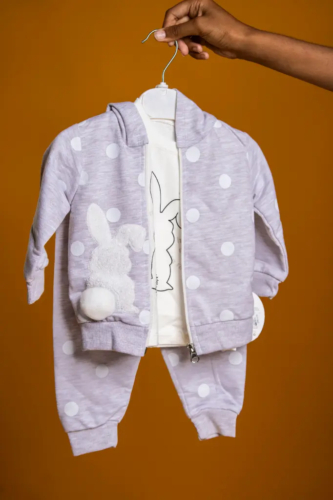 PULL+PANTALON+TSHIRT BB LOVE (gris)