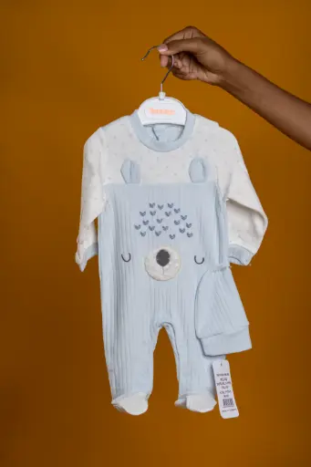 Ensemble petit bateau couleur mauve beige avec motif fleur ( en dautres coloris rose avec motif fleur
