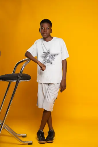 Ensemble Tshirt et short gris 